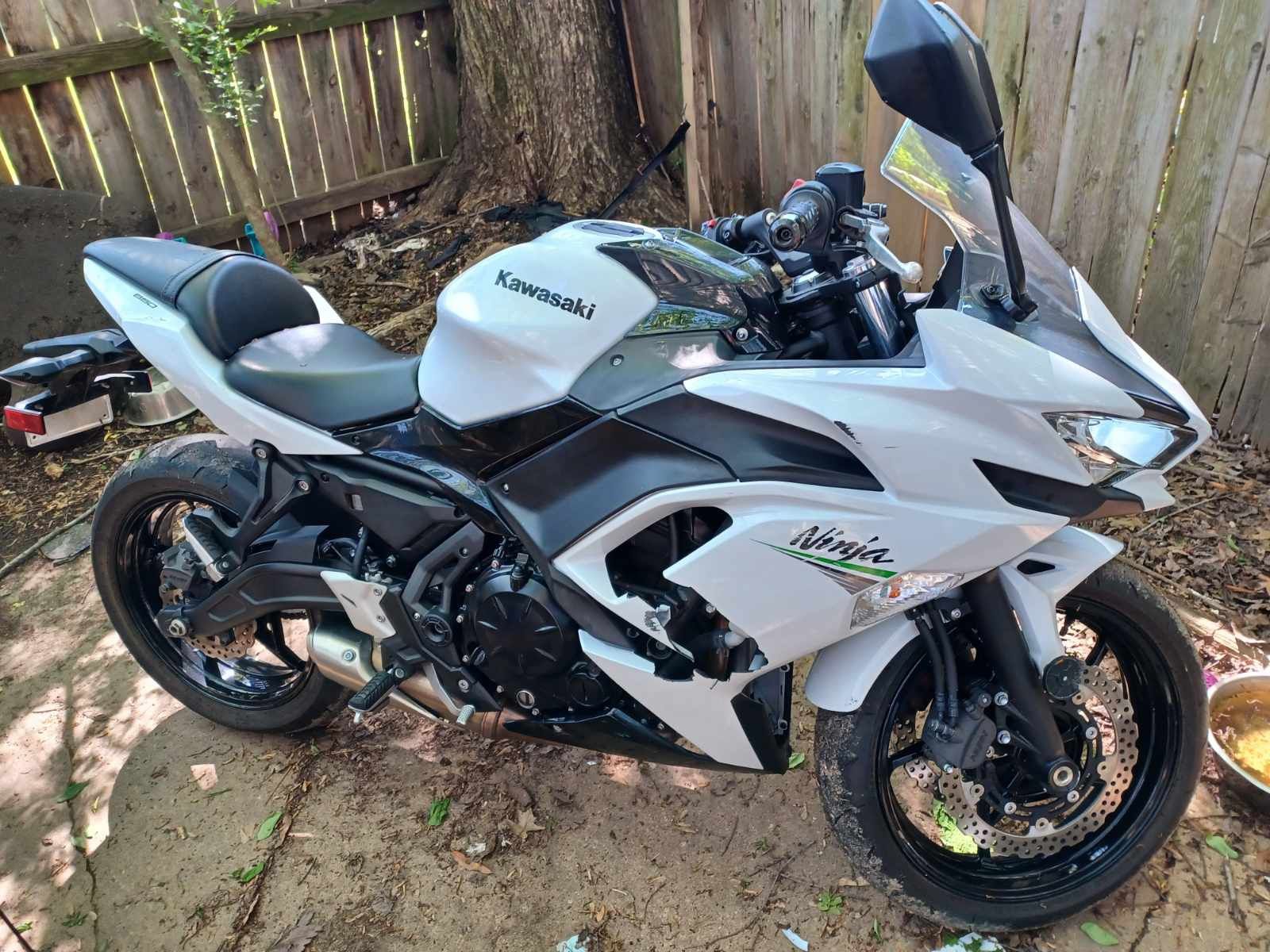 Kawasaki Ninja 650 White &Black