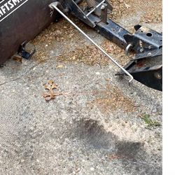 Plow And Bracket. Weights And Chains