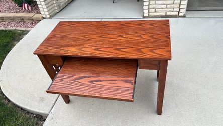 Desk 42 inches wide ,20 inches deep and 30 inches high