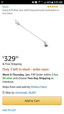 Graco spray gun extension
