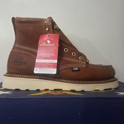 Thorogood 6 Inch USA Made Brown Soft Toe Work Wedge 8.5D