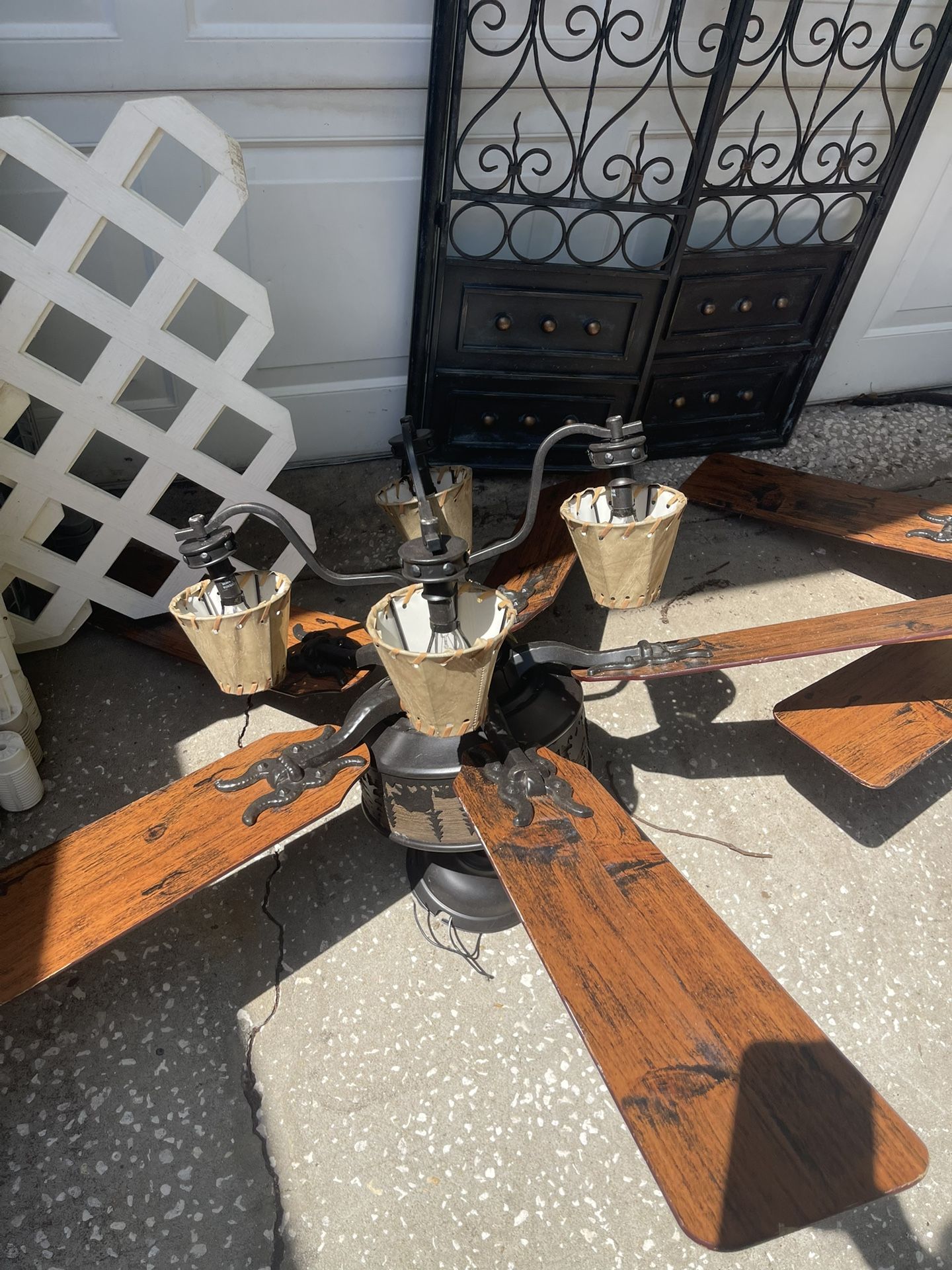 Two Beautiful Cabin Or Rustic Ceiling Fans