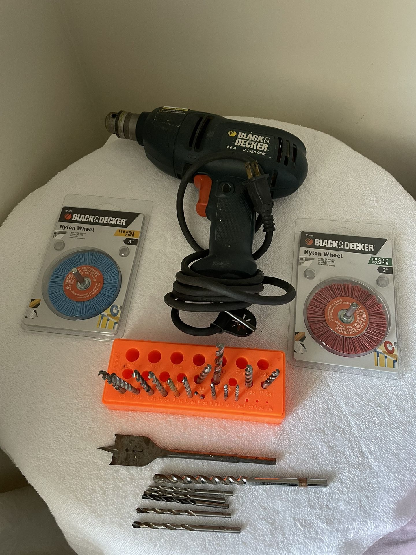 Black & Decker Corded Drill Plus Bits