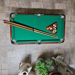 Mini Billiard pool table.