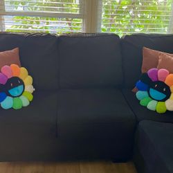 black sectional couch