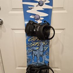 Capita Children Of The Pow Snowboard And Nitro Bindings 