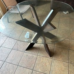 Glass Top Table 