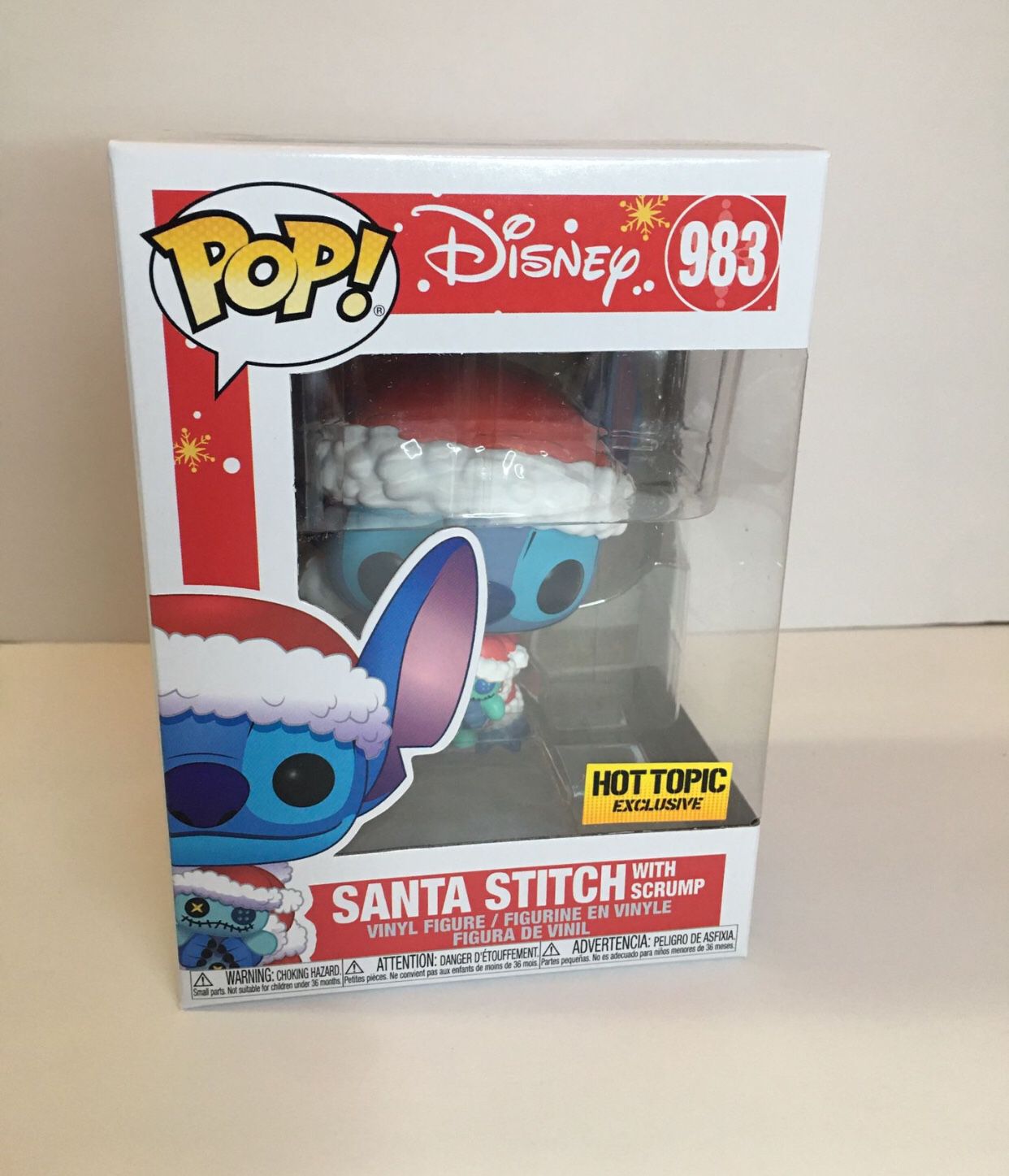 Funko Pop! Disney Santa Stitch with Scrump