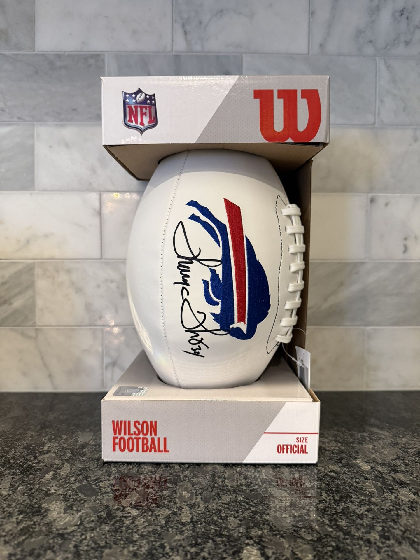 Brand New Thurman Thomas #34 Autographed Football