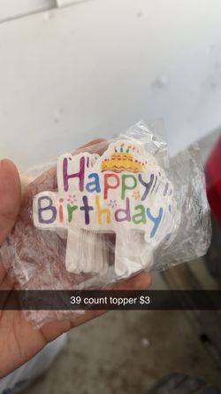 Birthday Toppers