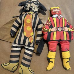 Vintage Mcdonalds And Burger King Plushies 