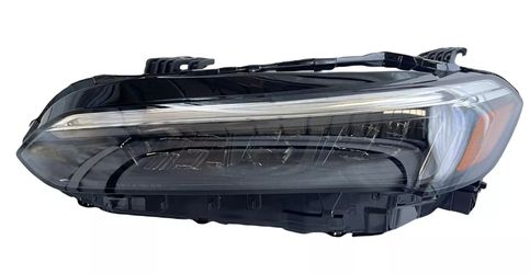 Left Driver Side Headlight Headlamp W/ Smoked For Honda Civic 2022-2025
