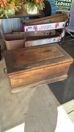 Antique wooden chest