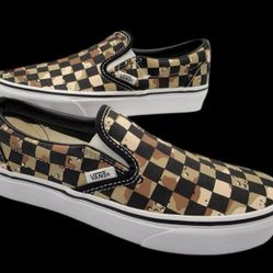 Vans Camouflage Desert Checkered Slip On Men’s Size 5 M Usa Women’s 6.5 M Usa 