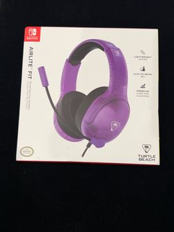 NEW Turtle Beach Airlite Fit Wired Gaming Headset Nintendo Switch Ghost Purple