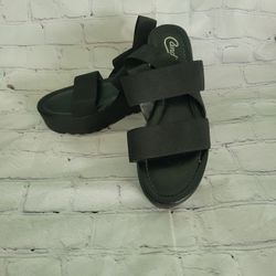 Black Women's  Wedges Size 10 Candies