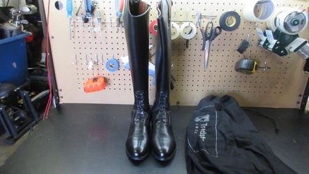 Equestrian Tredstep Donatello III Field Tall Boots W/ Dust Bag - Size 39