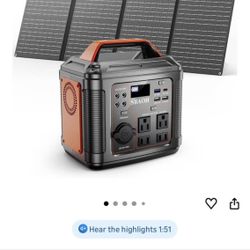 Power Station With Solar Panels. 