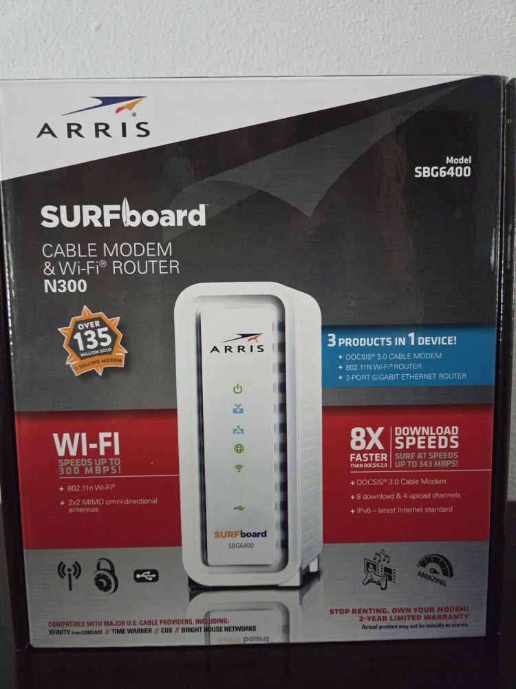 Arris SURFboard Cable Modem + WiFi Router