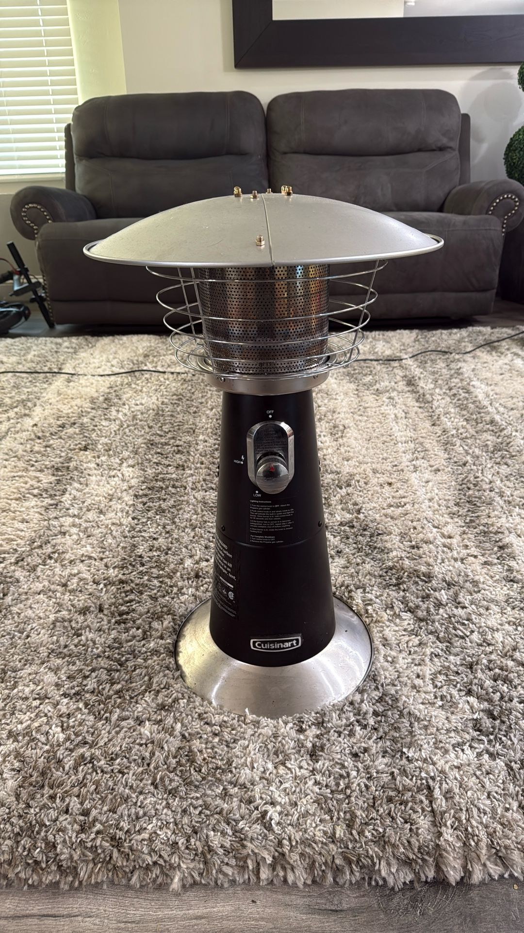 Outdoor Propane Heater - Cuisinart Portable Tabletop Patio
