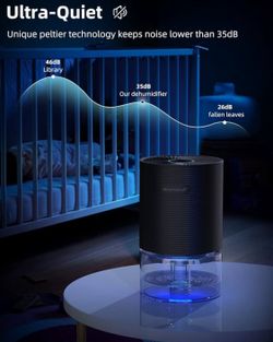 （New) Dehumidifiers for Home, 25oz Dehumidifier for Bedroom with Auto-off, Ultra Quiet Energy Saving for Bathroom Closet Wardrobe Office RV (285sq.ft)