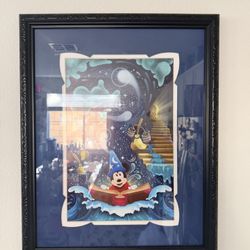 Fantasia Painting In Mickey Head Frame 
