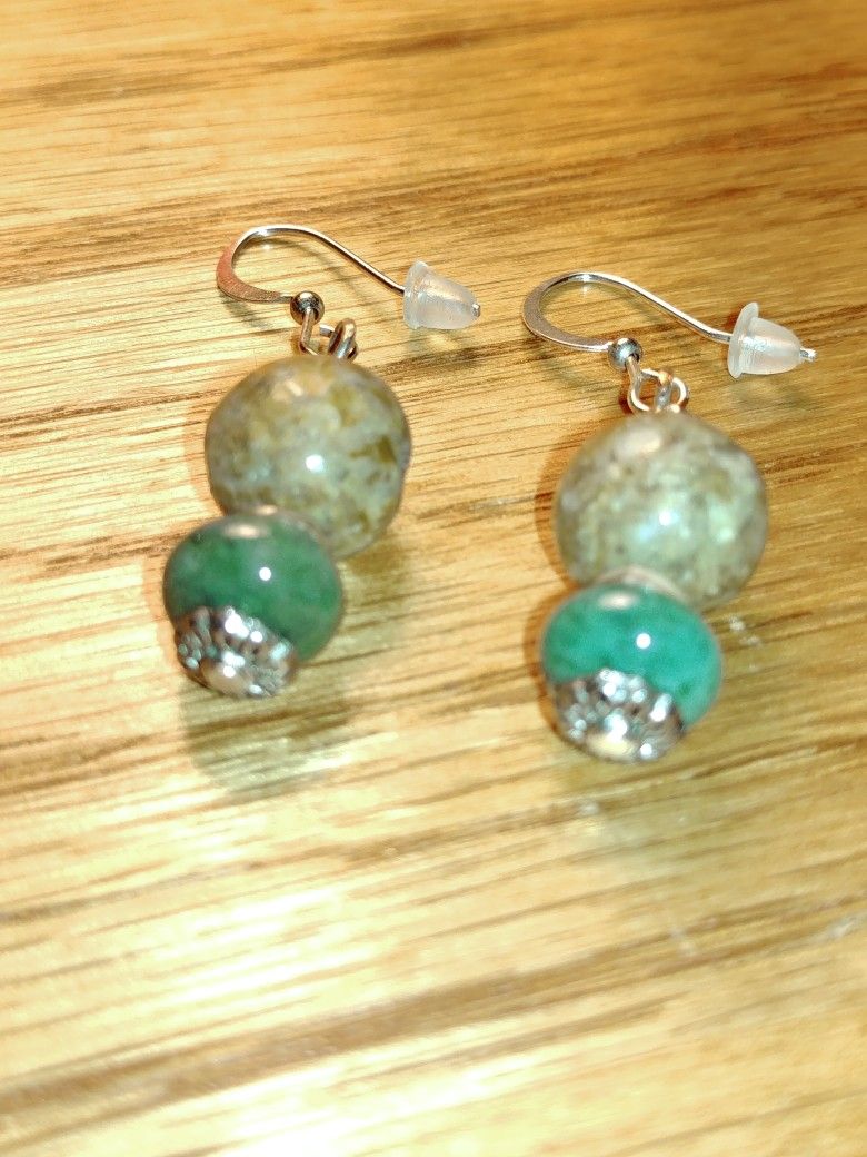 Genuine Stone Handmade Earrings