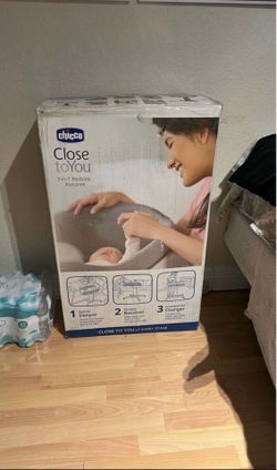 Chicco Close to You 3-in-1 Bedside Bassinet, Portable Newborn Bassinet with Wheels, Adjustable-Height Changing Table