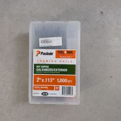 Paslode Fuel-Nail Framing Nails 2” x .113 Ring Shank 30° Hot-Dipped Galvanized – 1000 ct
