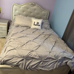 Bed, Mattress, Night Stand And Chest