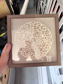 12-inch framed wall art piece