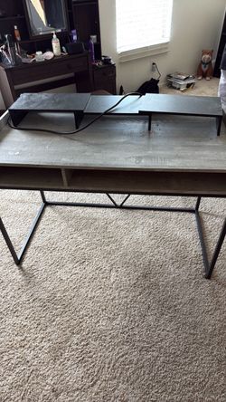 Industrial Wood and Metal Desk