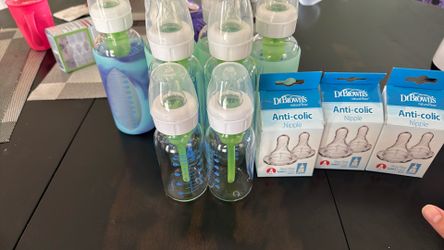 Gently used Dr. Brown Glass bottles