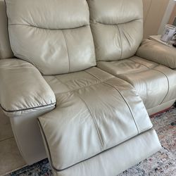 Double Loveseat Leather Recliner