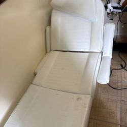 Facial Machine And Bed Reclining spa esthetic chair