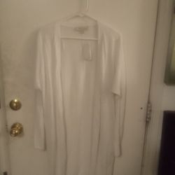 White Cardigan 