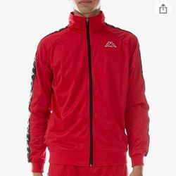 Kappa Mens 222 Banda Anniston Track Jacket (contact info removed)-J65 Red/Red size:3XL