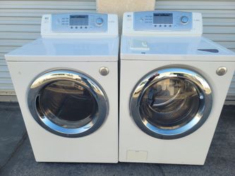 LG washer and gas dryer set large capacity