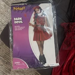 Devil Halloween Costume Size X-large 12-14