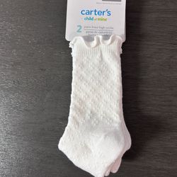 New Baby Girl Knee High Socks Size 6-12 Months. 2 Pair
