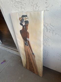 TAVA Black Woman Canvas Wall Art