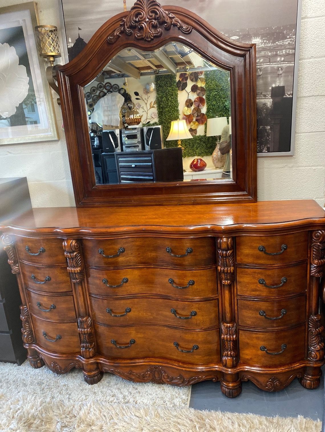 Dresser And Mirror