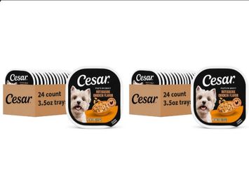 Cesar Rotisserie Chicken 48 Count Dog Food