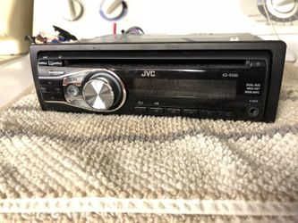 Jvc car cd stereo and radio has aux for phone