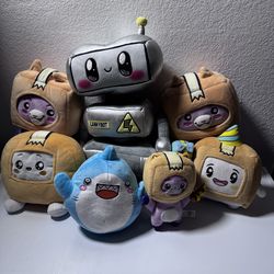 LankyBox Plush MEGA Bundle - 7pc Set (Foxy, Boxy, Shark, LankyBot)