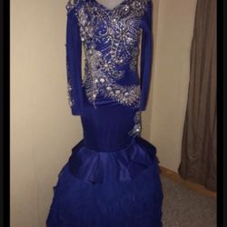 Royal blue dress 