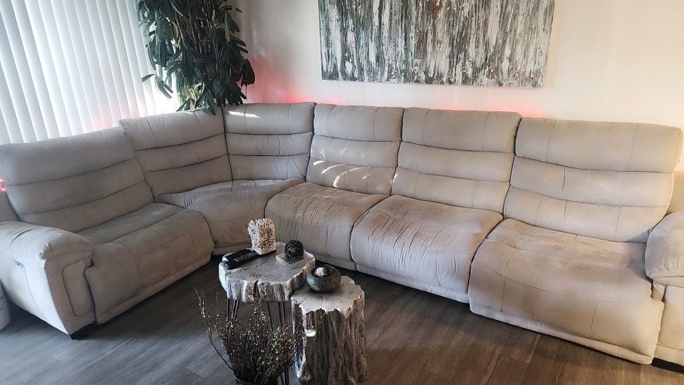 Light Grey Sectional Couch $850 Obo