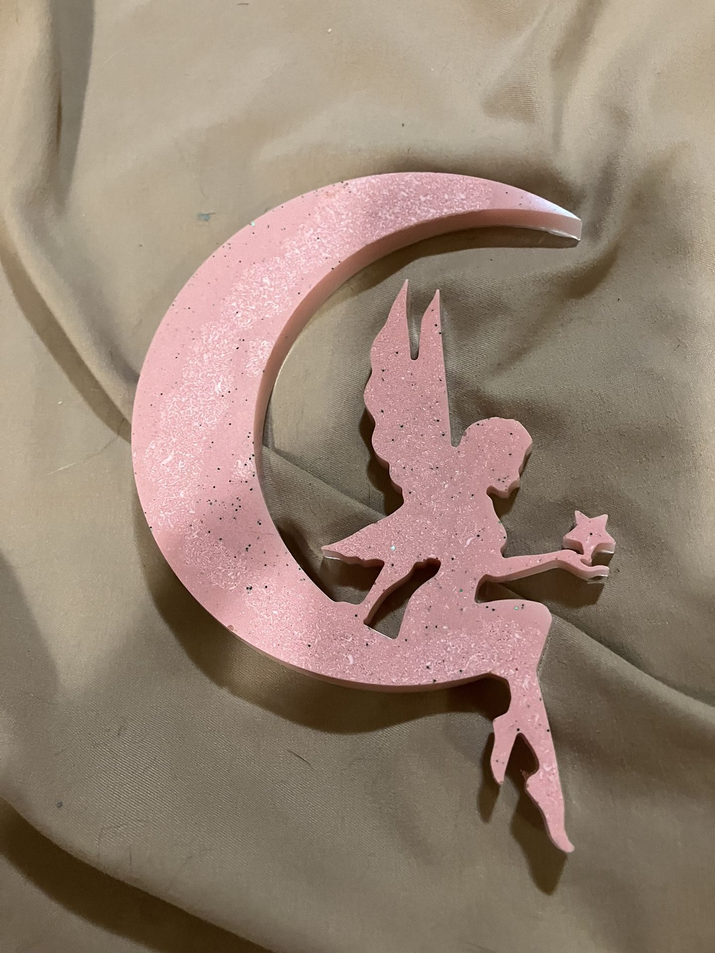 Handmade Resin Moon With Fairy