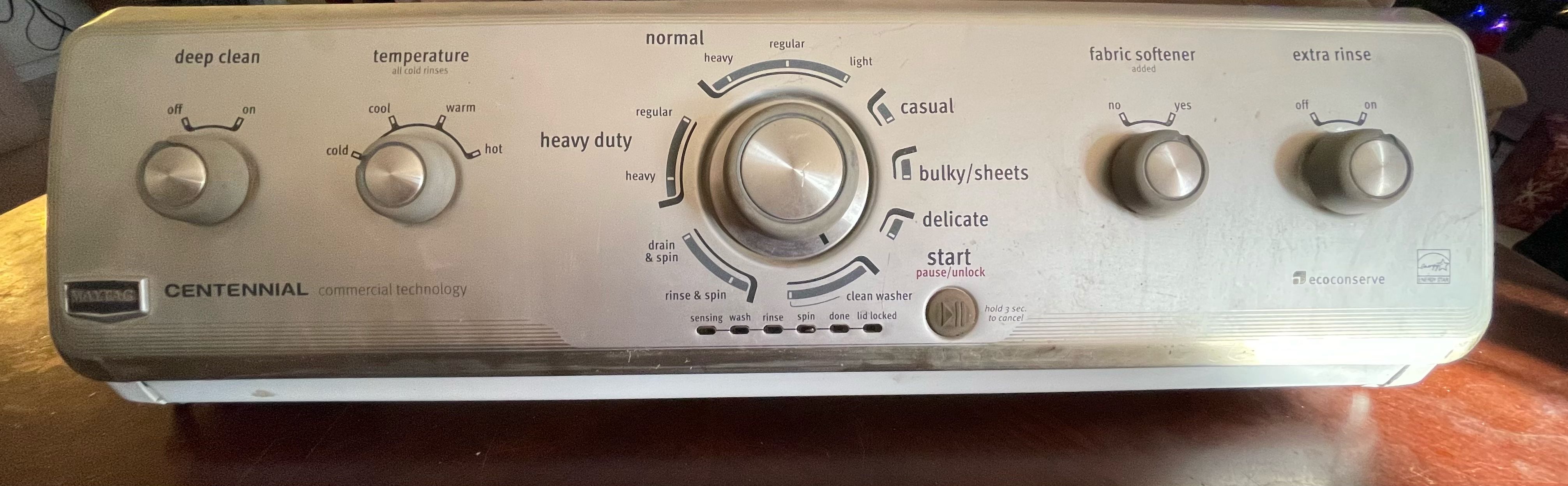 Maytag Centennial Washer Complete Control Board With Knobs 