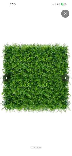 20"x20" (12P), Artificial Greenery Grass Wall Backdrop, UV-Anti Faux Green Boxwood Panel for Patio Balcony Privacy, Green Hedge Ivy Fence Covering Pri